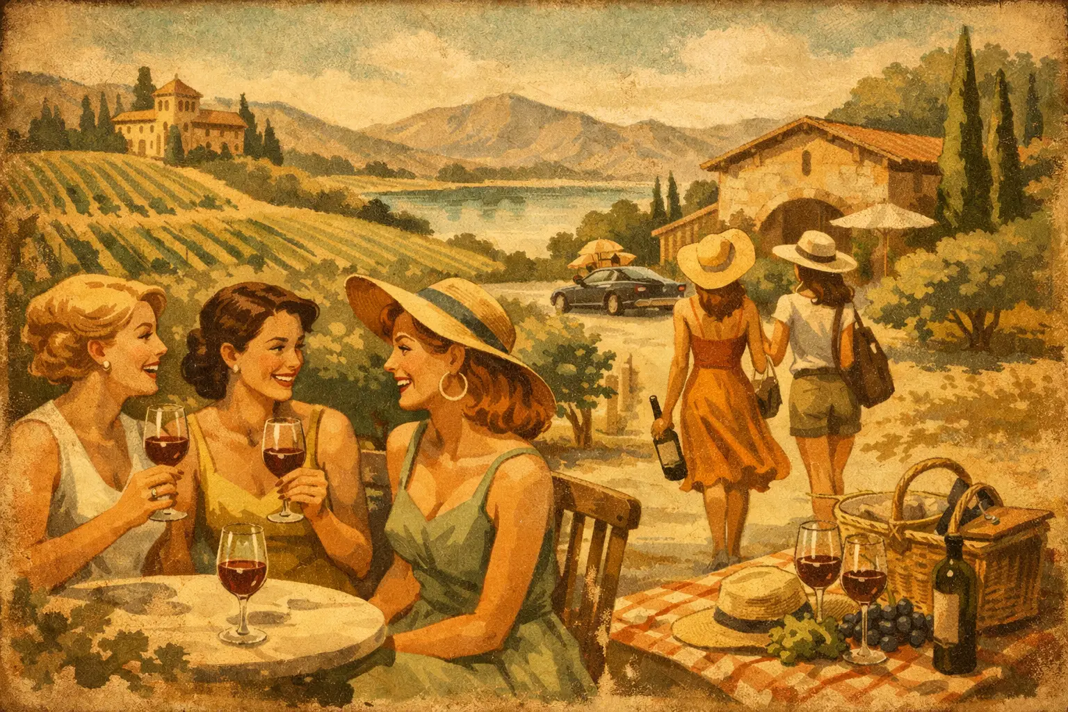 Bachelorette Wine Weekend Itinerary Example