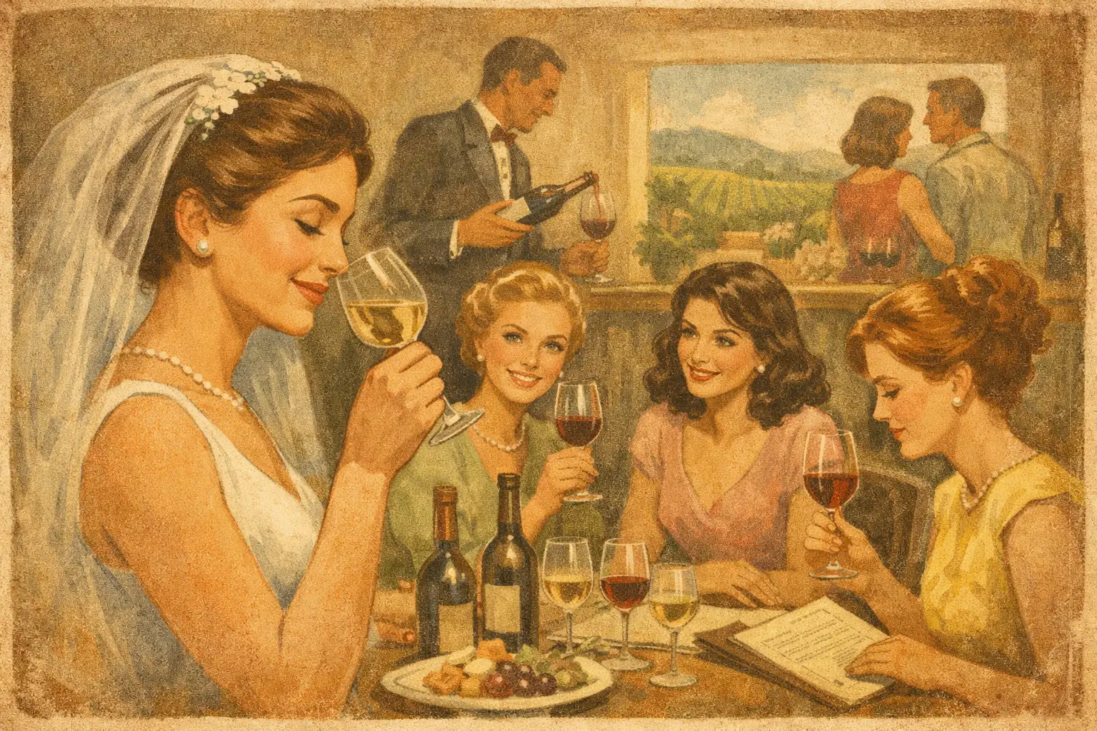 Bridal Party Tasting Itinerary Example